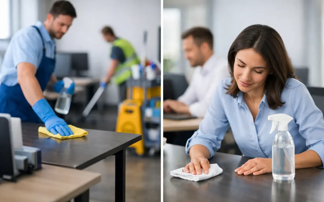 Office Cleaning Versus In House